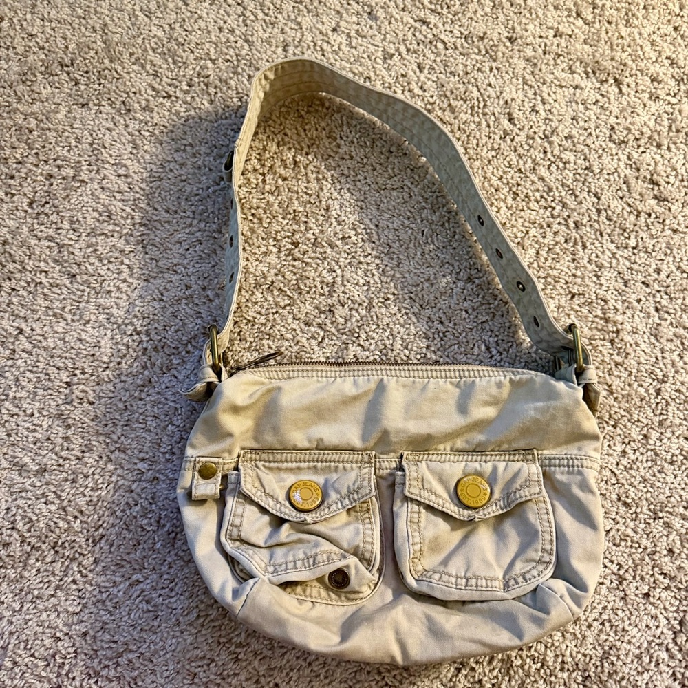Vintage GAP Y2K Khaki Canvas Cargo Utility Shoulder Bag – 2004 - Picture 15 of 16